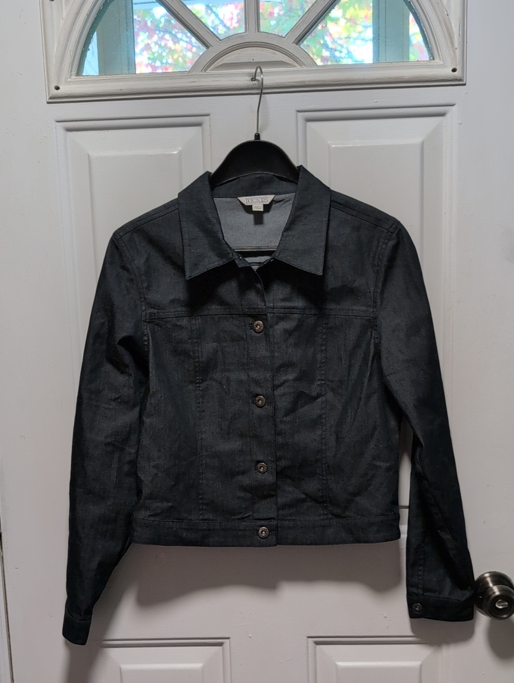 Ricki's Black Denim Button-Front Jacket